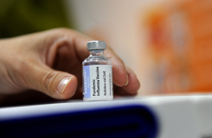 A vial of pandremix, the A(H1N1) vaccine