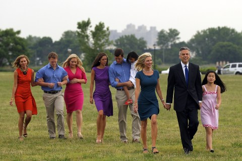 John Huntsman Announces Bid For Presidency At NJ's Liberty State Park