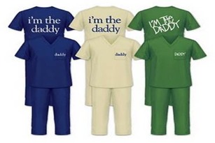 hospital scrubs for expecting fathers