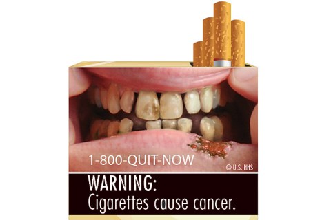 graphic cigarette warning label
