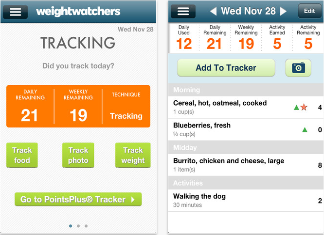 weight watcher app
