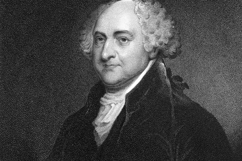 John Adams, second President of the United States, c. 1800.