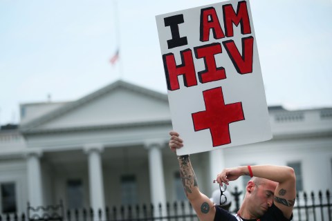 AIDS Activists Stage Large Demonstration March Outside International AIDS Conference In DC